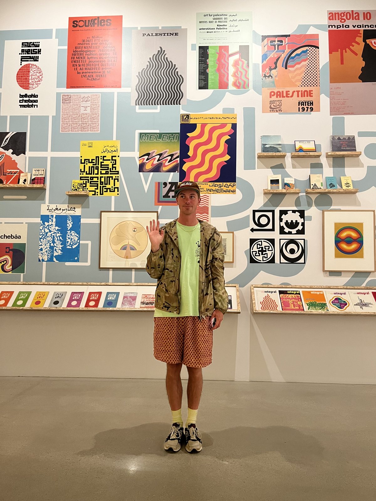 Axel at an exhibition